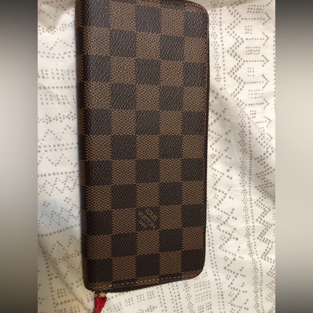 Damier Ebene Clemence Wallet Louis Vuitton-cherry - Picture 3 of 5